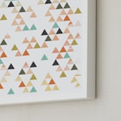"Apertures No. 6" - Art Print in Coral by Genna Blackburn - Frame Close-up