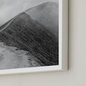"Mighty Mount Bromo" - Art Print in Black & White by Marianne Brouwer - Frame Close-up