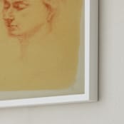 "Day Dream" - Art Print in Terra Cotta by Stephanie Chang - Frame Close-up