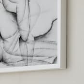 "More Alike than Not" - Art Print in Charcoal by Karen Kaul - Frame Close-up