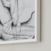 "More Alike than Not" - Art Print in Charcoal by Karen Kaul - Frame Close-up