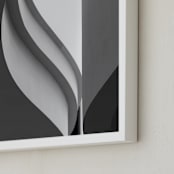 "Tulip" - Art Print in Black & white by Angie McMonigal - Frame Close-up
