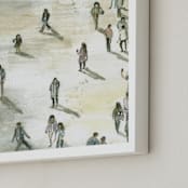 "Berlin at midday" - Art Print in Sand yellow by Lulaloo - Frame Close-up