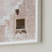 "Fortress I" - Art Print in blush by Kamala Nahas - Frame Close-up