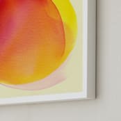 "My Portion" - Art Print in Deep Yellow by Jon Lai - Frame Close-up