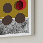 "abstracciones vol.2" - Art Print in olive by Aspacia Kusulas - Frame Close-up