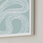 "River of Dots" - Art Print in light blue by Jorey Hurley - Frame Close-up