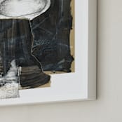 "Hovering Union" - Art Print in Black by Misty Hughes - Frame Close-up