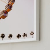 "California Dreams" - Art Print in Soft Pink by Kitty Seeber - Frame Close-up