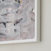 "Pastel Weave" - Art Print in Pastel by Angela Simeone - Frame Close-up