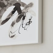 "Memphis Jane" - Art Print in Black by Misty Hughes - Frame Close-up