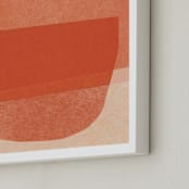 "paper jitter" - Art Print in papaya by Carrie Moradi - Frame Close-up