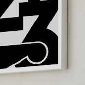 "LA  213" - Art Print in Black and White by Jennifer Morehead - Frame Close-up