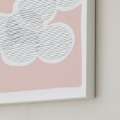 "Circle of Friends" - Art Print in Cotton Candy by Kisco Print Shop - Frame Close-up