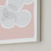 "Circle of Friends" - Art Print in Cotton Candy by Kisco Print Shop - Frame Close-up