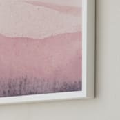 "Mountain Range" - Art Print in Beige Pink by Sadie Holden - Frame Close-up