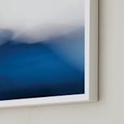 "Mirage" - Art Print in Navy by Karen Kardatzke - Frame Close-up