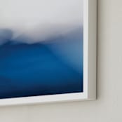 "Mirage" - Art Print in Navy by Karen Kardatzke - Frame Close-up