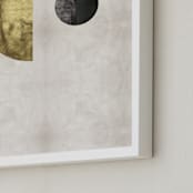 "The Alignment" - Art Print in Vintage Gold by Faiza Khan - Frame Close-up