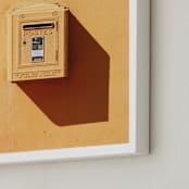 "La Poste" - Art Print in Bright Yellow by lulu and isabelle - Frame Close-up