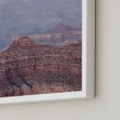 "Grand Canyon Blush" - Art Print in Blush by Kamala Nahas - Frame Close-up