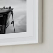 "from here to there" - Art Print in Misty Grey by Karen Kaul - Frame Close-up
