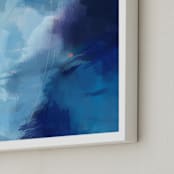 "The Kiss of Blue" - Art Print in Blue Kiss by AlisonJerry - Frame Close-up