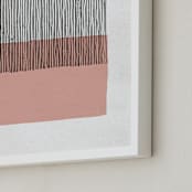 "Color Streak" - Art Print in Dusty Rose by Kiersten Garner - Frame Close-up