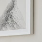 "Mt. Winterfell" - Art Print in Mountain Silver by jinseikou - Frame Close-up