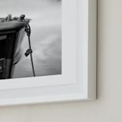 "from here to there" - Art Print in Misty Grey by Karen Kaul - Frame Close-up