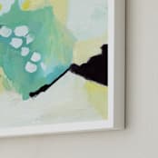 "Splendid Spring" - Art Print in Seafoam  by Makewells - Frame Close-up