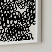 "Black Sheep" - Art Print in Noir by rose lindo - Frame Close-up
