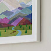 "Denali, Alaska" - Art Print in Majestic Purple by melanie mikecz - Frame Close-up