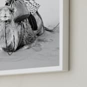 "Smiles in the Sahara" - Art Print in Fog by Jamie Lollback - Frame Close-up