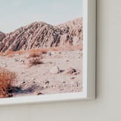 "Painted Canyon 4" - Art Print in Canyon Blush by Kamala Nahas - Frame Close-up
