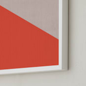 "Sunset Wall" - Art Print in White by MinimalType - Frame Close-up