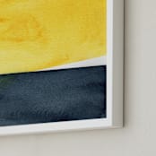 "Rising Sun" - Art Print in White by Celeste Duffy - Frame Close-up