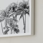"Vacation Mode" - Art Print in White by Irene Suchocki - Frame Close-up