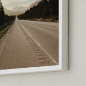 "Road Less Traveled" - Art Print in White by Alannah Kittle - Frame Close-up