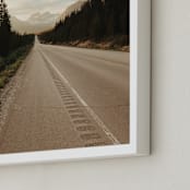 "Road Less Traveled" - Art Print in White by Alannah Kittle - Frame Close-up