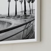"Concrete Wave" - Art Print in Concrete Grey by Irene Suchocki - Frame Close-up