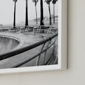 "Concrete Wave" - Art Print in Concrete Grey by Irene Suchocki - Frame Close-up