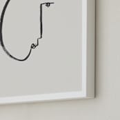 "Face Study I" - Art Print in Creamy White by Chelsea Petaja - Frame Close-up