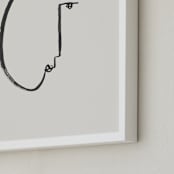 "Face Study I" - Art Print in Creamy White by Chelsea Petaja - Frame Close-up