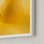 "When Life Gives You" - Art Print in Lemon by Ana V. Ramirez - Frame Close-up