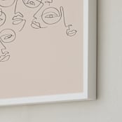 "lunettes" - Art Print in Linen by On Friday We - Frame Close-up