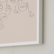 "lunettes" - Art Print in Linen by On Friday We - Frame Close-up
