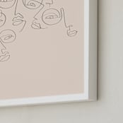 "lunettes" - Art Print in Linen by On Friday We - Frame Close-up