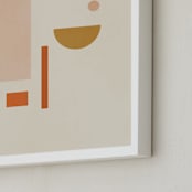 "Les Italiennes III" - Art Print in Earth by Alex Roda - Frame Close-up