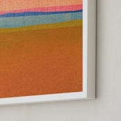 "Horizons I" - Art Print in Sunset by Sumak Studio - Frame Close-up